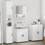 Bathroom Furniture Set Wall-mounted 4 pcs High Gloss White 3393007