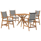 5 Piece Garden Dining Set Solid Wood Acacia 3283575