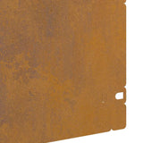 Lawn Edgings 10 pcs Rusty 103 x 0.05 x 22 cm Weathering Steel 874804