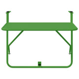 Hanging Balcony Table Folding Green 60 x 39 x 65 cm Steel 42008077