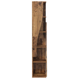 Corner Cabinet 27.5x27x140cm Engineered Wood Old Wood 889873