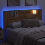 Headboard Cabinet with Shelf Artisan oak Engineered wood 879631