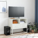 TV Cabinet White 68x39x60.5 cm Steel 846553