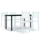 5 Piece Garden Dining Set White 3099259