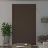 Venetian Blind Dark Brown with Pattern 213 x 130 cm 25 mm PVC 42003806