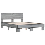 Bed Frame without Mattress Grey Sonoma 140x200 cm 3280195