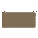 2-Piece Bench Cushions SOEST 2 pcs 100% Polyester Taupe 950129