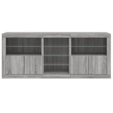 Sideboard with LED Lights Grey Sonoma 162x37x67 cm 3209035