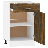 Drawer Bottom Cabinet Lyon Smoked Oak 50x46x81.5 cm Engineered Wood 815573