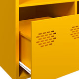 Highboard Mustard Yellow 68x39x103.5 cm Steel 851409