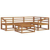 Outdoor Sofa Set 5 pcs Natural Solid Acacia Wood 3367557