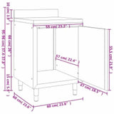 Commercial Kitchen Cabinets 2 pcs Stainless Steel 3081936