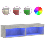 TV Cabinets with LED Lights 2 pcs Concrete Grey 60x30x30 cm 837134
