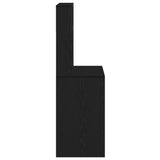 Desk with Shelves Black 100x45x140 cm Engineered Wood 860437
