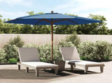 Garden Parasol with Wooden Pole Azure Blue 299x240 cm 363174