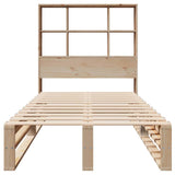 Bookcase Bed without Mattress 90x190 cm Single Solid Wood 3323938