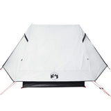 Camping Tent 2-Person White Blackout Fabric Waterproof 4009437