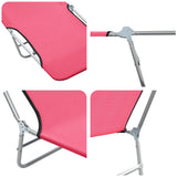 Sunlounger Set of 2 Pink 310345