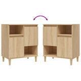 Sideboards 2 pcs Sonoma Oak 60x35x70 cm Engineered Wood 3185722