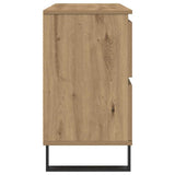 Bathroom Sink Cabinet Artisan Oak 80x33x60 cm Engineered Wood 857239