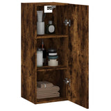 Wall Mounted Cabinet Smoked Oak 34.5x34x90 cm Engineered Wood 834999