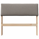 Upholstered Headboard Taupe 90 cm Solid Pine Wood 879142