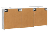 Bathroom Cabinet Set 3 pcs 140 x 14.5 x 70 cm Engineered wood 3403789