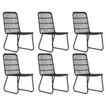 ZNTS 7 Piece Outdoor Dining Set Poly Rattan and Glass 3060247