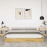 Bed Frame without Mattress 180x200 cm Solid Wood Oak 3324126