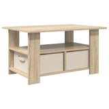 Coffee Table Sonoma Oak 77 x 55 x 42 cm Engineered Wood 8000414