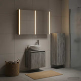Bathroom Furniture Set 4 pcs Grey Sonoma 33 x 34.5 x 100 cm 3407428