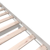 3101359 Bed Frame without Mattress White Solid Wood 160x200 cm