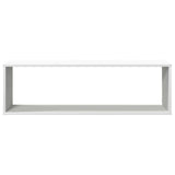 Wall Cube Shelf 2 pcs White 100x15x30 cm Engineered Wood 807079