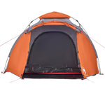 Camping Tent Dome 3-Person Grey and Orange Quick Release 4004228