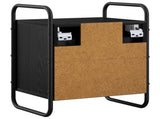 Hanging Bedside Cabinet 2 pcs Black Oak 40 x 30 x 50 cm 8013543