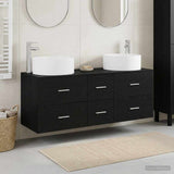Bathroom Furniture Set 3 pcs Black 49.5 x 44.5 x 65.5 cm 3405956