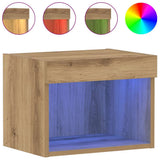 TV Cabinet Set with LED 2 pcs Artisan Oak 40 x 30 x 30 cm 863101