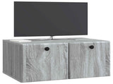 Wall-Mounted TV Cabinet 59.5 x 41 x 30 cm Grey Sonoma 899191