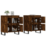 Sideboards 2 pcs Smoked Oak Engineered Wood 3190186