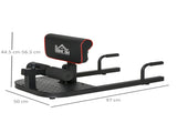 Squat Machine with Push Up Stand, Padded Hip Thrust Bench with Adjustable Cushion for Home Gym Work T3398P349200