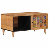 Coffee Table Natural 80 x 50 x 40 cm Solid Mango Wood 4018264