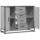 Sideboard Grey Sonoma 92x35x76 cm Engineered Wood 3300828