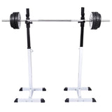 ZNTS Barbell Squat Rack with Barbell and Dumbbell Set 30.5 kg 275353