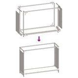 Firewood Rack Olive Green 90x28x65 cm Cold-rolled steel 864206