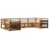 Outdoor Sofa Set 6 pcs Natural 3383772
