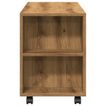 ZNTS TV Cabinet with Wheels Artisan Oak 102x34.5x43 cm Engineered Wood 855991