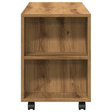 TV Cabinet with Wheels Artisan Oak 102x34.5x43 cm Engineered Wood 855991