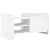 ZNTS TV Cabinet White 80x35x40 cm Engineered Wood 848367