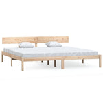 Bed Frame without Mattress Solid Wood 200x200 cm 810167