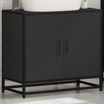 ZNTS Bathroom Sink Cabinet Black 65x33x60 cm Engineered Wood 849264